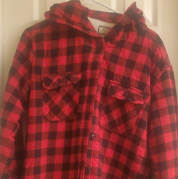flannel fuzzy jacket